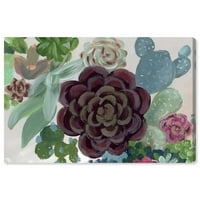 Wynwood Studio Canvas crveno sucrće cvjetne i botaničke botanike zidne umjetničke platnene print zeleni tamna magenta