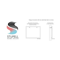 Stupell Industries Abstract Paint Specles točkica Bold Blues Yellows Slikanje bijele uokvirene umjetničke print