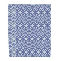 Jednostavno Daisy ,, grčko jednostavan, ručnik za geometrijski tisak, kraljevsko plavo
