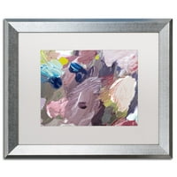 Zaštitni znak likovne umjetnosti Oblačni uzorci Canvas Art by David Lloyd Glover, White Matte, Silver Frame