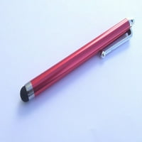 Snowfire Racing Red Stylus olovka s gumenim mekim vrhom, srebrni džepni kopč