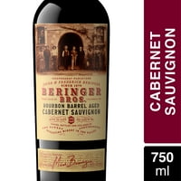 Beringer Bros. burbon bačva u dobi od kalifornijskog cabernet sauvignon crno vino, boca od 750 ml, 14,5% ABV