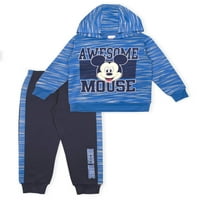 Disney Mickey Mouse Pull Over Hoodie & Fleece Jogger, dvodijelni set
