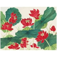 Crveni lotos platno 24 od 32 od Jamaliah Morais